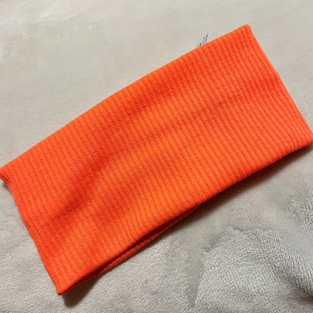 FREE PEOPLE Super Wide Soft Headband-Orange - Picture 4 of 5